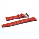 Cinturino Rosso Valentino in Pelle Vera con Fibbia, Ansa 18 mm